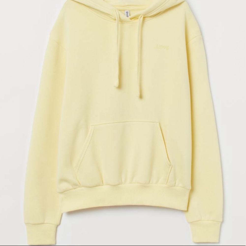 Pastel Yellow H&M Hoodie